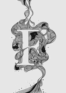 Abstract Letter F Design