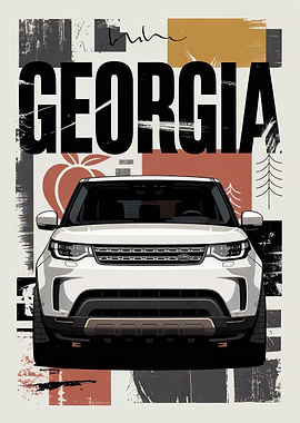 Georgia Land Rover Artwork