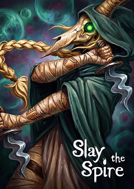 Slay the Spire character games poster