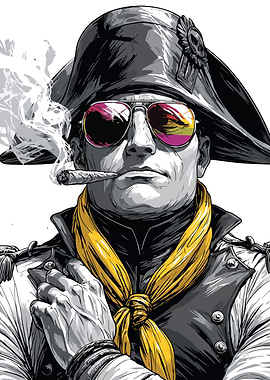 Napoleon Smoking a Cigar