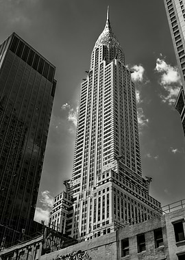 Chrysler Building in Black and White