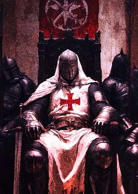 Templar Knight on Throne