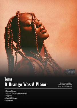 Tems If Orange Was A Place Album Cover