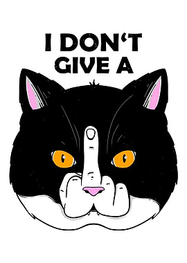 Cat Giving Middle Finger