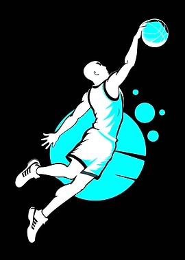 Basketball Player Dunking