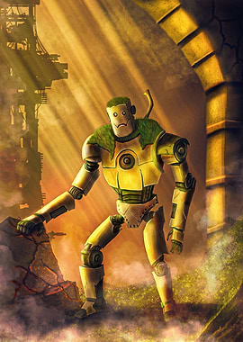 Robot in a Ruined Landscape