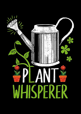 Plant Whisperer Watering Can and Plants