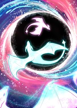 Dragons in a Cosmic Vortex