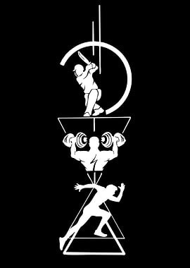 Sports Icons Silhouette Art