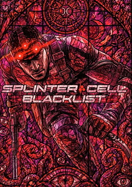 Splinter Cell Blacklist Stained Glass Art