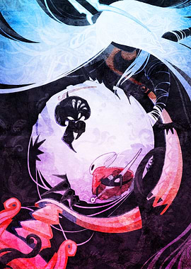Hollow Knight Characters in Abstract Art