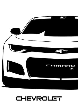 Chevrolet Camaro ZL Black and White