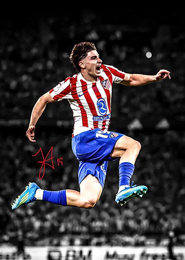 Julian Alvarez Jumping in Celebration