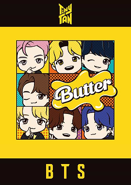 Tiny Tan BTS Butter Characters