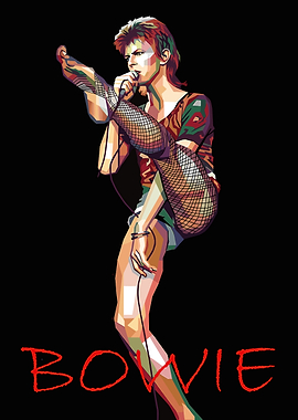 David Bowie Pop Art Portrait