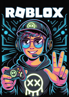 Roblox Gamer with Controller