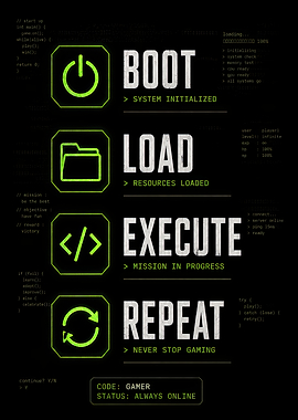 Gamer Boot Load Execute Repeat