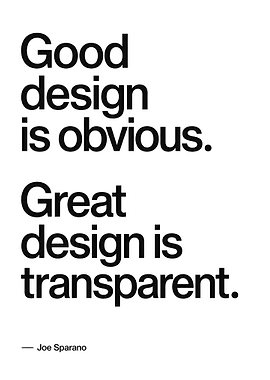 Good design is obvious quote
