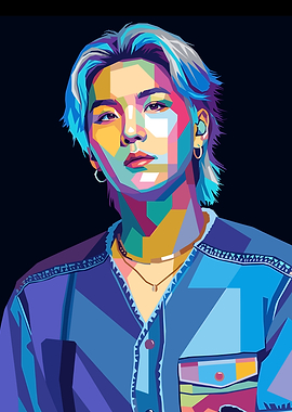 Suga Pop Art Portrait
