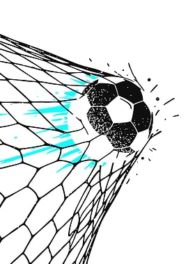 Soccer ball in net