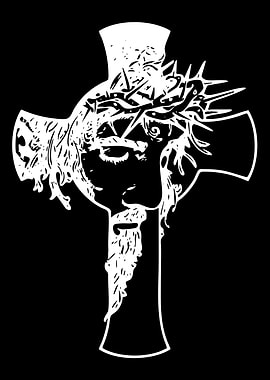 Jesus Christ Crown of Thorns Cross