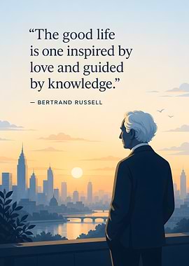 Bertrand Russell quote about life