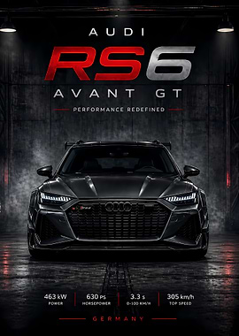 Audi RS6 Avant GT Poster