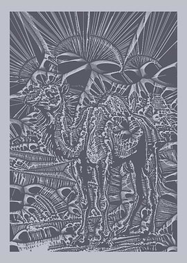 Surreal Camel Illustration