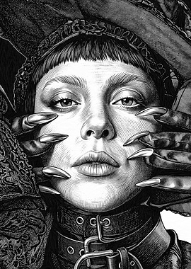 Gothic Portrait with Claws