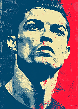 Cristiano Ronaldo Pop Art Portrait