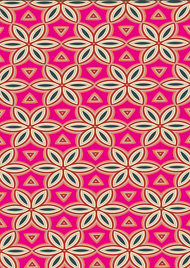 Geometric Floral Pattern