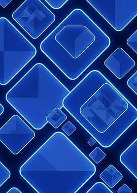 Abstract Blue Geometric Pattern as background illustration