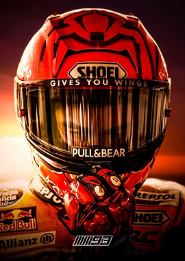 Marc Marquez Motorcycle Helmet