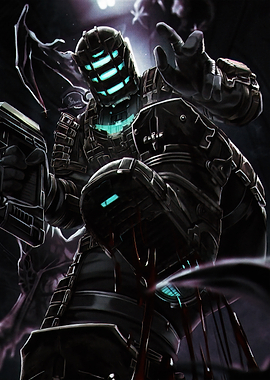 Isaac Clarke in Dead Space Armor