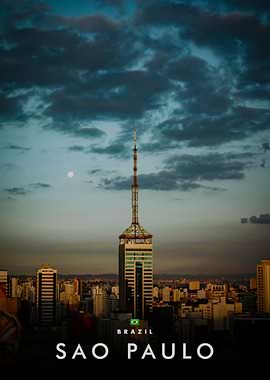Sao Paulo Cityscape with Tower
