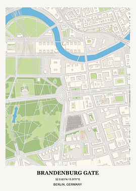 Brandenburg Gate Map