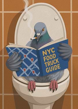 Pigeon Reading NYC Food Truck Guide