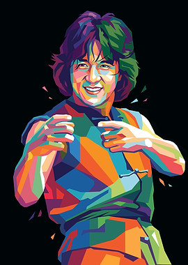 Jackie Chan Pop Art Portrait
