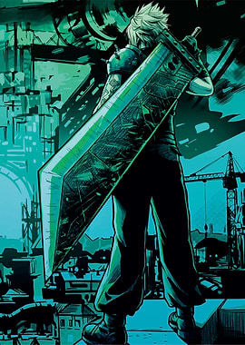Cloud Strife with Buster Sword