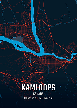 Kamloops City Map