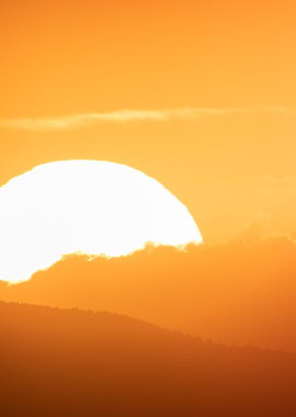Sunset Over Mountains