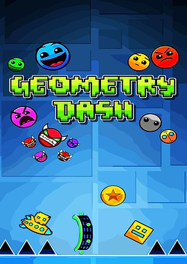 Geometry Dash Game Art