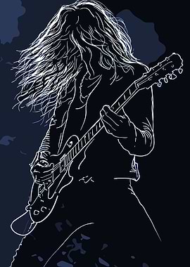 Rockstar Playing Guitar