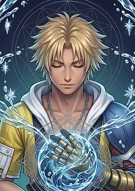 Tidus Final Fantasy X Water Magic