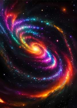 Vibrant Spiral Galaxy