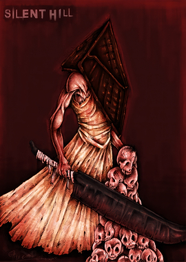 Pyramid Head with Skull Great Knife silent hill
