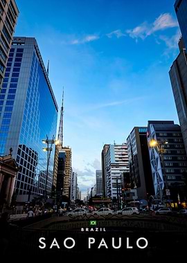 Sao Paulo Cityscape at Dusk