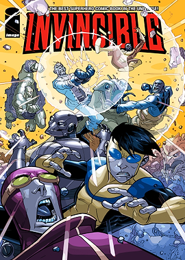 Invincible Comic Book Cover Battle