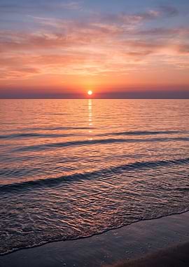 Endless Horizon – Calm Ocean Sunset Serenity