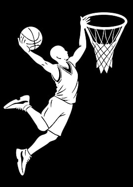 Basketball Player Dunking